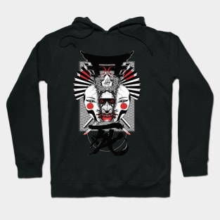 Japanese Samurai Demon Mask Hoodie